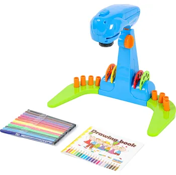 Hračka pro nejmenší Aga4Kids Dětský kreslicí projektor s fixy a předlohami MR1540