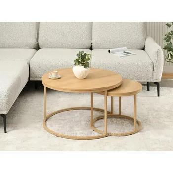 Konferenční stolek Set konferenčních stolků JACEK - dub