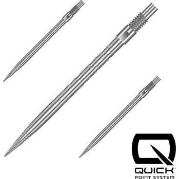 Hroty na šipky Harrows Quick Point Micro Grip stříbrné 35mm 3ks