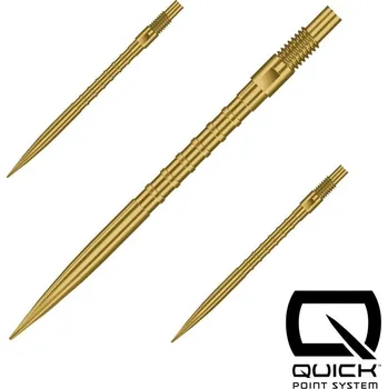 Hroty na šipky Harrows Quick Point HM Grip zlaté 35mm 3ks