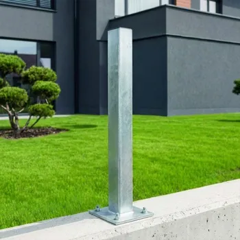 Plotový sloupek Sloupek BRAVO s patkou 60/60/2050 Zn - bez děr