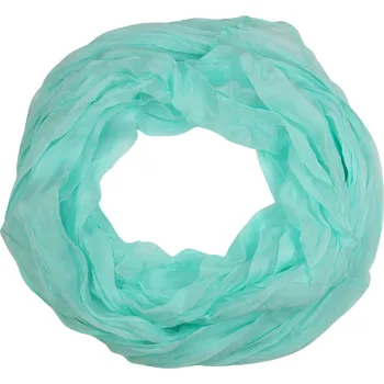 Jednobarevná kruhová šála - Dotek lehkosti světle modrá