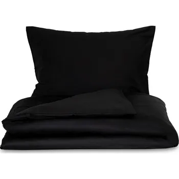 Povlečení Kvalitex Saténové povlečení LUXURY COLLECTION 140x200, 70x90cm černé Bettwäschegröße: 1+2, 240x220, 70x90cm