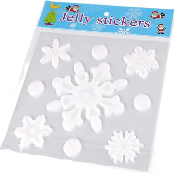 Vánoce Vánoční samolepicí gelové vločky
