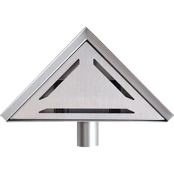 sprchový žlab Trojúhelníkový rohový odtok 25x25x36cm sprchový podlahový mřížka M16826