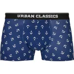 Urban Classics Pánské boxerky 5-pack kotva aop+blk+blk+cha+cha