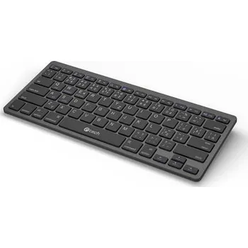 Klávesnice C-TECH klávesnice KB-120S Dual mode, bezdrátová, BT5.0 + 2,4GHz, USB nano receiver, CZ/SK