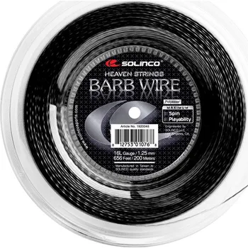 Tenis Tenisový výplet Solinco Barb Wire (200 m) Černý (1.20 mm)