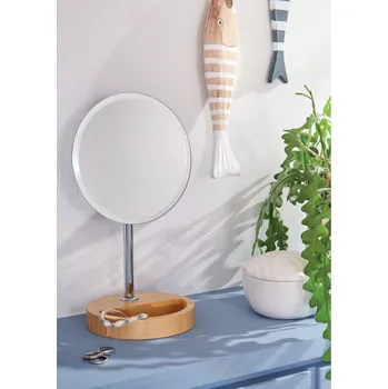 Zrcadlo Kosmetické zrcátko Timber KLEINE WOLKE Transparent 17 cm