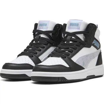 Dámská fitness obuv Dámské boty PUMA REBOUNDV6MIDSPACEBELLEJR 402768-02 PUMA BLACK/LILAC CRUSH/WHITE EU 35,5 (UK 3)