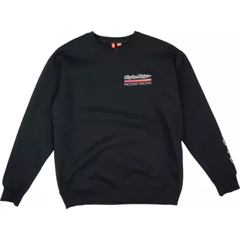Pánská mikina Troy Lee Designs Factory Racing Crewneck black/red XXL