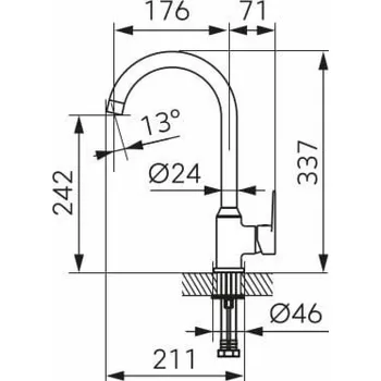 Vodovodní baterie SMĚŠOVACÍ BATERIE PRO UMYVADLA FERRO RENNTO BNT4 CHR