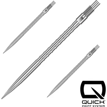 Hroty na šipky Harrows Quick Point HM Grip stříbrné 40mm 3ks