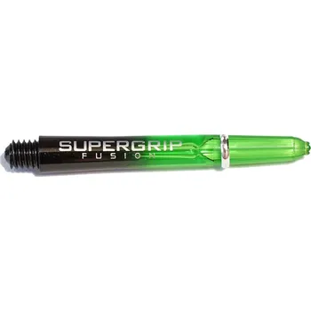 Násadky na šipky Harrows Supergrip Fusion černé, zelené, středné