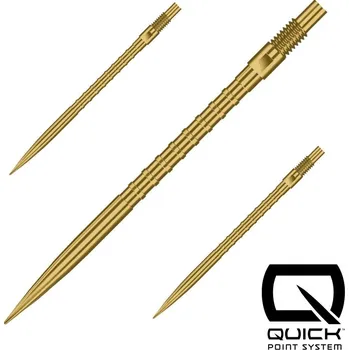 Hroty na šipky Harrows Quick Point HM Grip zlaté 40mm 3ks
