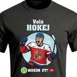 Tričko Volá Hokej - velikost 146, Barva Černá
