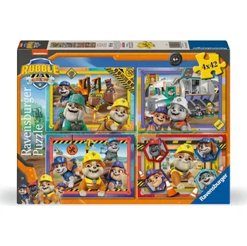 puzzle pro nejmenší RAVENSBURGER Puzzle Rubble a jeho parta 4x42 dílků