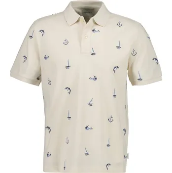 POLOKOŠILE GANT EMBROIDERED SS POLO CREAMED WHITE
