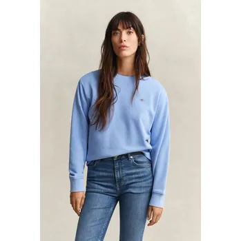 Dámská mikina MIKINA GANT SHIELD C-NECK SWEAT PALACE BLUE