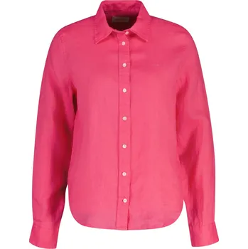 KOŠILE GANT REG LINEN LS SHIRT BRIGHT FUSCHIA