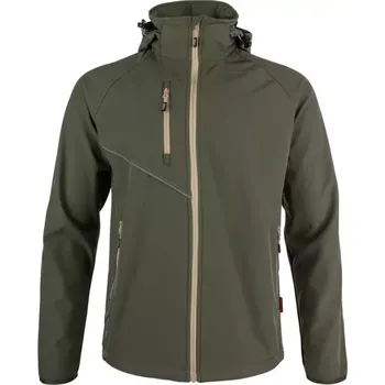 BNN FORCE Jacket green/sand bunda softshell zelená - v. 4XL