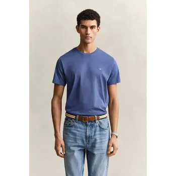 Pánské tričko TRIČKO GANT REG SHIELD SS T-SHIRT VINTAGE BLUE