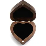 Olivie Dřevěná krabička SRDCE OŘECH 7533