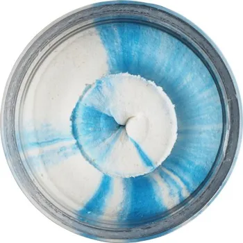 Umělá nástraha Berkley PowerBait Natural Glitter Trout Dough - Garlic White / Blue Glitter - 1633601