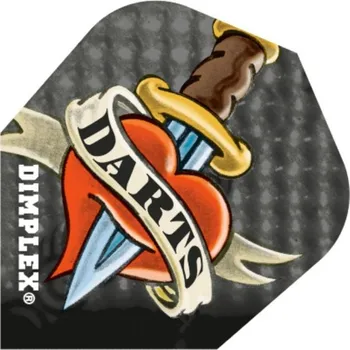 Letky na šipky Harrows Dimplex Heart