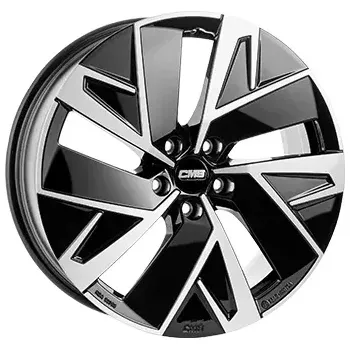 Disk Alu kola CMS C32-AERO, 19x7.5 5x112 ET50, černá lesklá + leštění (zátěžová) vhodné pro Cupra Born, VW ID.3