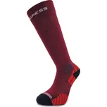 Kompresní merino podkolenky PROGRESS Compress vínové