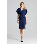 FIGL Šaty s hlubokým výstřihem Tmavě modrá