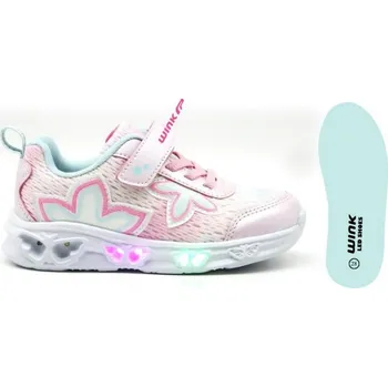 ALPINEX Dětské dívčí svítící boty FE41014-1-2 růžová 30