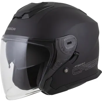 Helma na motorku Otevřená helma na motorku Cassida Jet Tech 2.0 Solid matná černo-šedá M