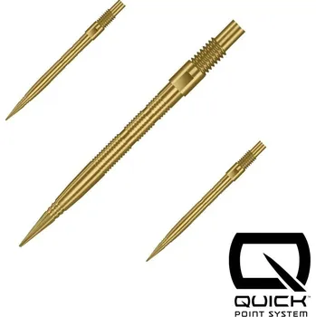 Hroty na šipky Harrows Quick Point Micro Grip zlaté 26mm 3ks