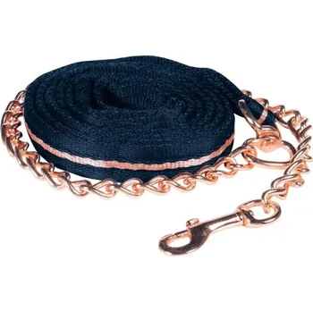 Vodítko HKM s řetízkem navy/rose-gold 270cm