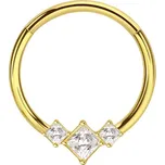 Atreya Ocelový segment s otevíráním a CZ zirkony Ontax