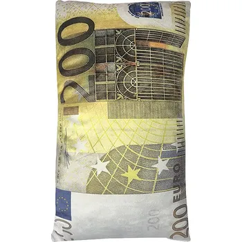 Polštář 4sleep Dekorační polštář bankovka 200 Eur 30 × 50 cm
