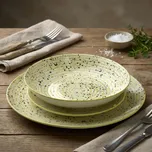 Porcelánová jídelní souprava AFFEK DESIGN STRIPES BEIGE pro 6 osob (18 dílů)