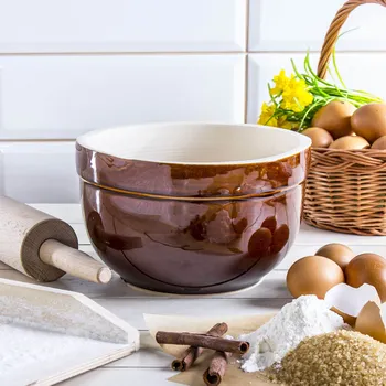 Kameninový hrnec / mísa KRYSTYNKA OPIUM BRONZE 3 l