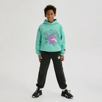 Chlapecké kalhoty Reserved - Joggery se sepraným efektem - černý - 397HK-99X - 397HK-99X-116