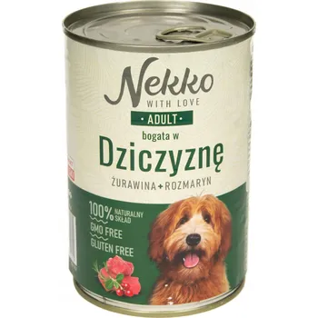 Krmivo pro psa NEKKO adult krmivo pro psy zvěřina s rozmarýnem 400g