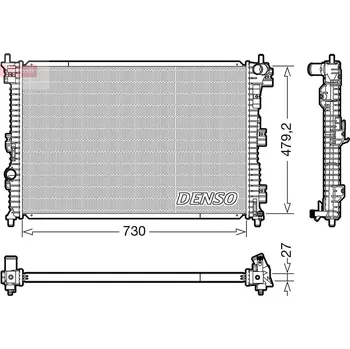 Auto-moto Chladič, chlazení motoru DENSO DRM10112