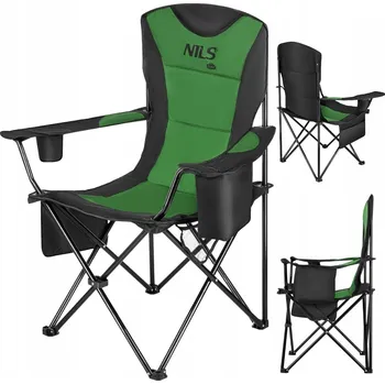Zahradní nábytek Zahradní židle Nils Camp kovová zelená