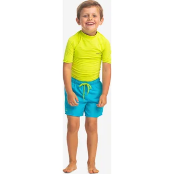 Pánské plavky OLAIAN Dětské surfařské kraťasy 50 tyrkysové 4-5 LET