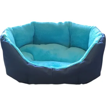 Pelíšek pro psa Pelech pro domácí mazlíčky - šedomodrýtyrkys - 45 x 30 cm