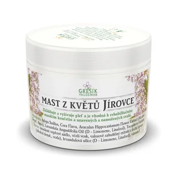 Bylinná léčivá mast Grešík Mast z květů jírovce 50 ml