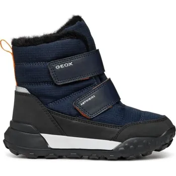 Chlapecké tenisky Chlapecké kotníkové boty Geox J TREKKYUP B ABX F 32 Tmavě modrá, Černá, Bílá, Oranžová