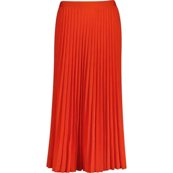 Dámská sukně SUKNĚ GANT MIDI PLEATED SKIRT PERFECT RED