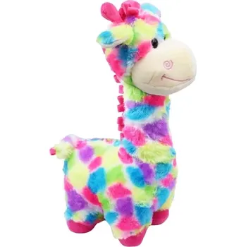 plyšák Plyšová barevná žirafa 32 cm